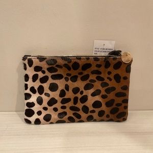 Small Leopard Clutch or accessory bag
